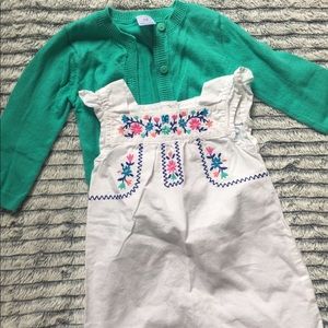 Carters Dress and cartigan